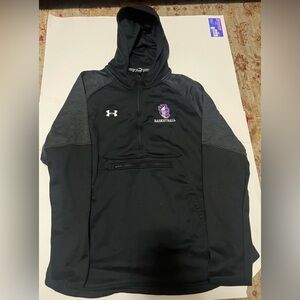 Men’s Under Armour Ardrey Kell Knights Qualifier Fleece Anorak Hoodie Black XL